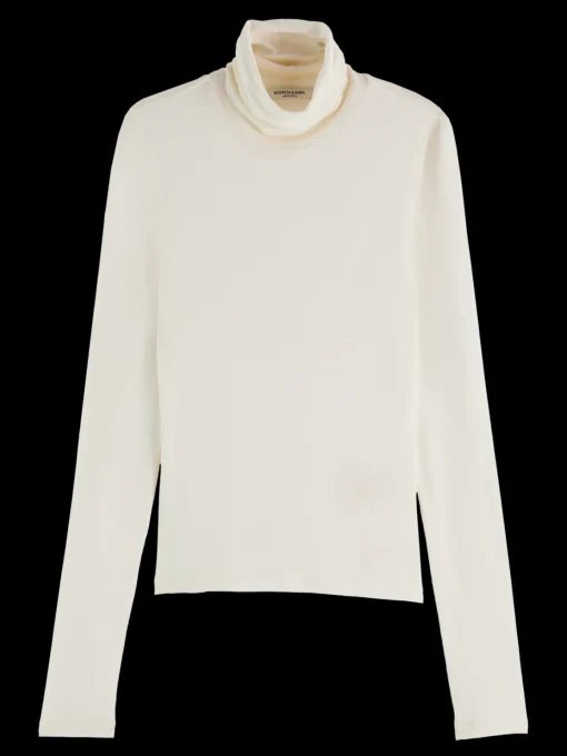 Essential ROLL UP NECK LONG SLEEVE T-SHIRT