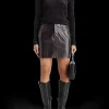 FAUX LEATHER MINI SKIRT