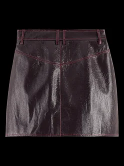 FAUX LEATHER MINI SKIRT