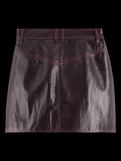 FAUX LEATHER MINI SKIRT
