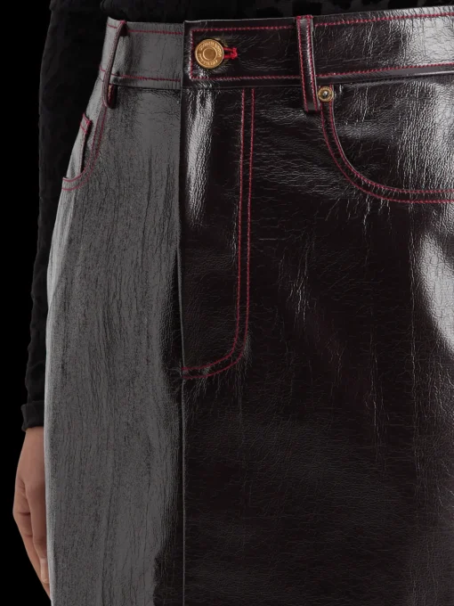 FAUX LEATHER MINI SKIRT