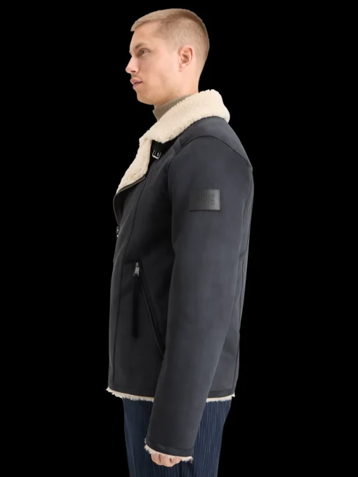 FAUX SHEERLING JACKET
