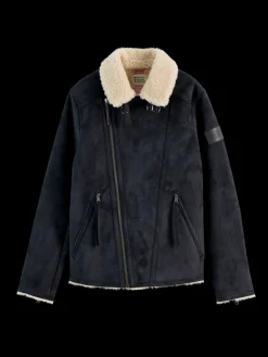 FAUX SHEERLING JACKET