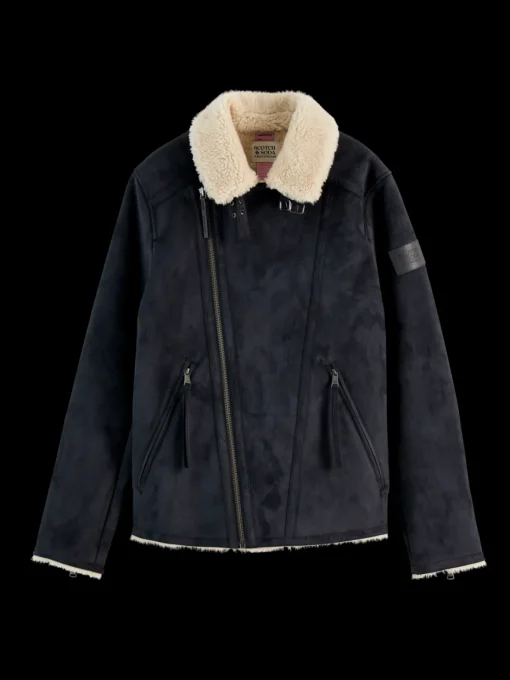 FAUX SHEERLING JACKET