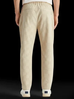 Fave - check-patterned corduroy jogger