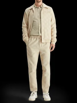 Fave - check-patterned corduroy jogger