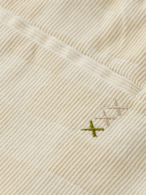 Fave - check-patterned corduroy jogger