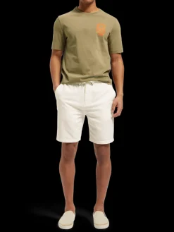 Fave- cotton/linen twill bermuda