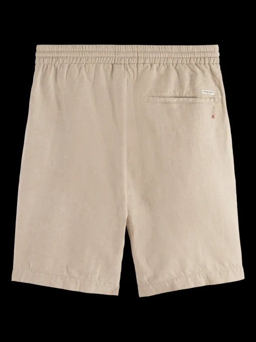 Fave- cotton/linen twill bermuda