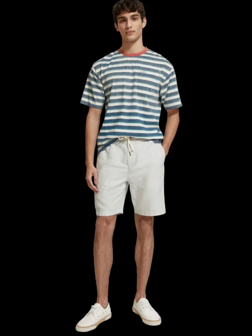 Fave- cotton/linen twill bermuda