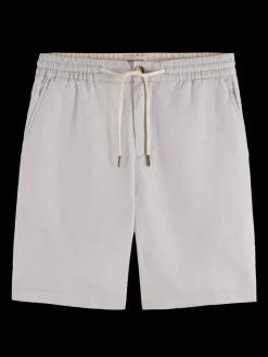 Fave- cotton/linen twill bermuda
