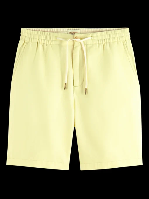 Fave- cotton/linen twill bermuda