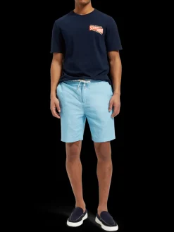 Fave- cotton/linen twill bermuda