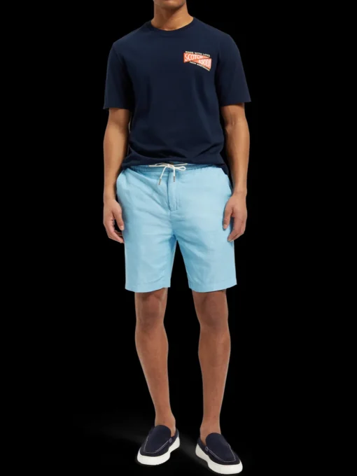 Fave- cotton/linen twill bermuda