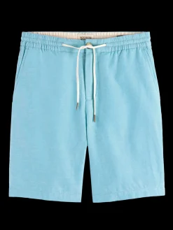 Fave- cotton/linen twill bermuda