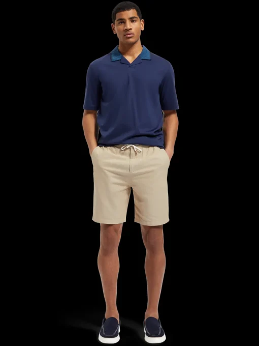 Fave- cotton/linen twill bermuda