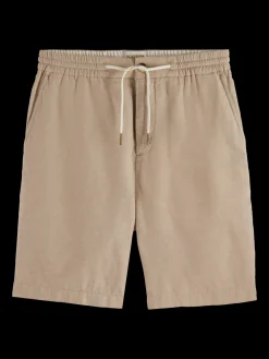 Fave- cotton/linen twill bermuda