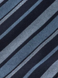Fitted double breasted striped blazer