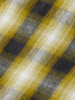 FLANNEL MINI WRAP DRESS