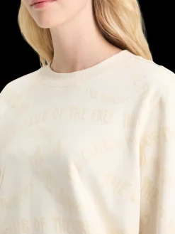 FLOCK AOP REGULAR FIT SWEATSHIRT