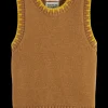 FLUFFY BLANKET STITCH VEST