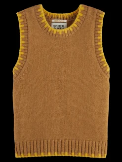 FLUFFY BLANKET STITCH VEST