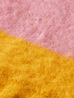 FLUFFY COLOUR BLOCK PULLOVER