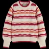 FLUFFY MULTI-STRIPE PULLOVER
