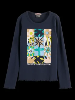 FREE MIND LONG SLEEVE RIB T-SHIRT