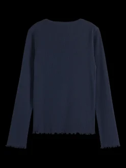 FREE MIND LONG SLEEVE RIB T-SHIRT