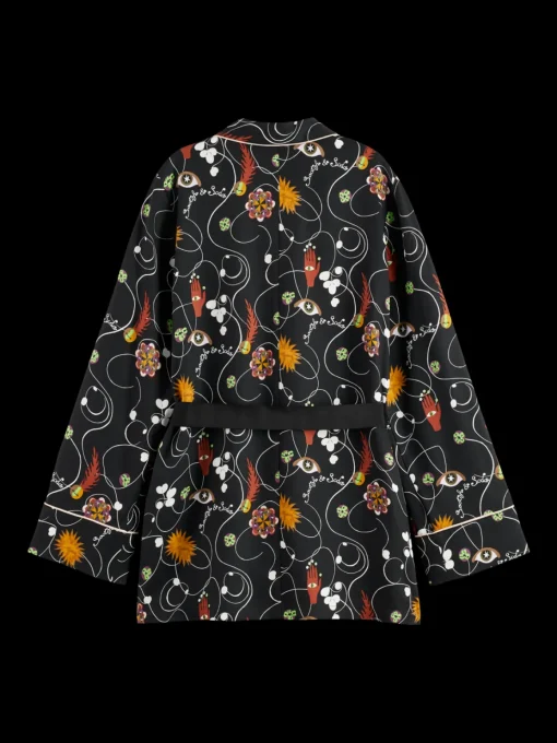 FREE MIND PRINTED PYJAMA BLAZER