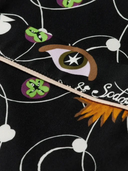 FREE MIND PRINTED PYJAMA BLAZER