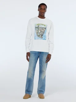 Front artwork relaxed fit long sleeve t-shirt