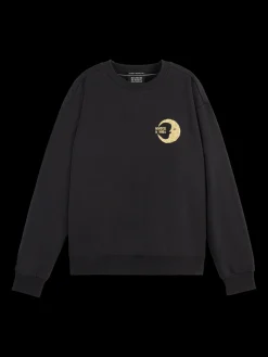 FRONT BACK FESTIVE ARTWORK RELAXED FIT SWEATSHIRT