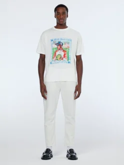 Front chest artwork relaxed fit t-shirt