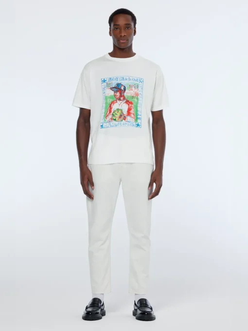 Front chest artwork relaxed fit t-shirt