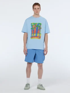Front chest artwork relaxed fit t-shirt