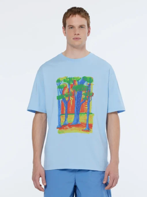 Front chest artwork relaxed fit t-shirt