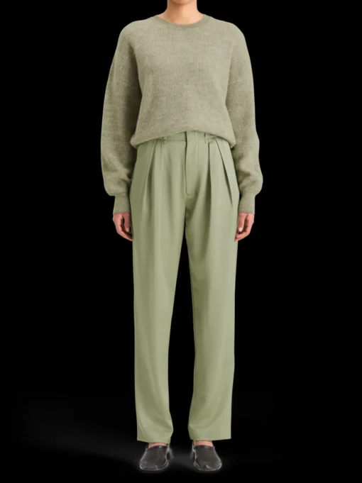 FUZZY CREW NECK PULLOVER