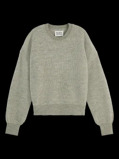 FUZZY CREW NECK PULLOVER