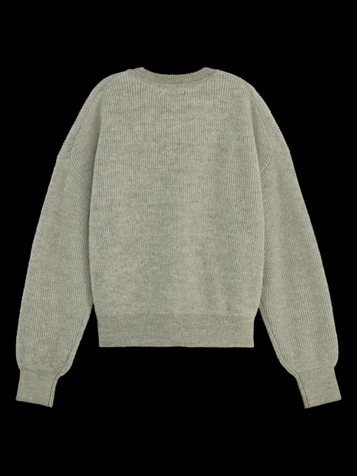 FUZZY CREW NECK PULLOVER