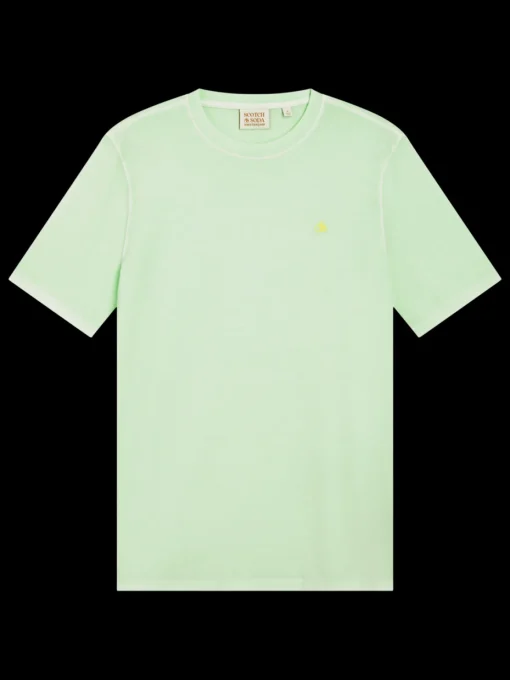 Garment dye logo crew t-shirt