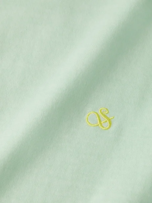 Garment dye logo crew t-shirt