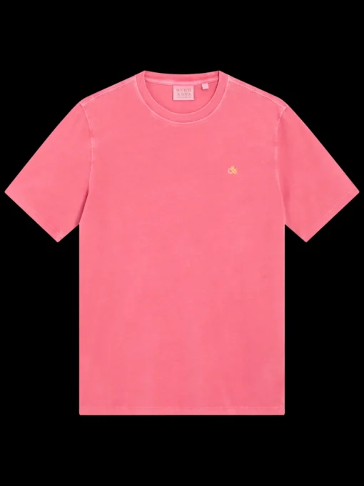 Garment dye logo crew t-shirt