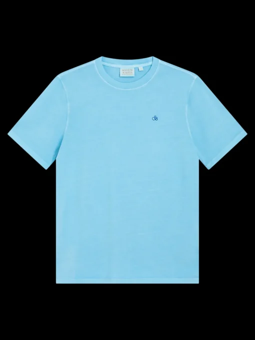 Garment dye logo crew t-shirt