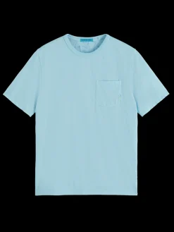 Garment dye pocket t-shirt