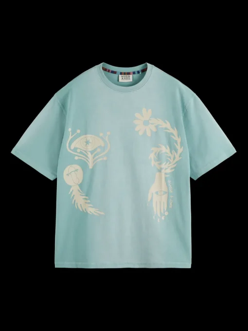 GARMENT DYED FRONT BACK ARTWORK T-SHIRT