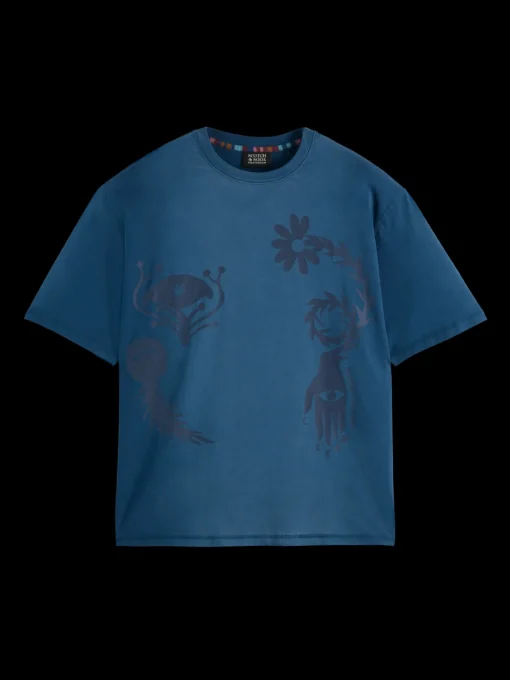 GARMENT DYED FRONT BACK ARTWORK T-SHIRT
