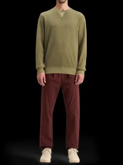 GARMENT DYED STRUCTURED SWEATSHIRT