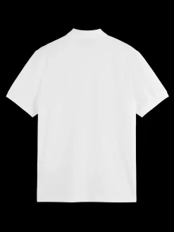GARMENT-DYED SHORT-SLEEVED PIQUE POLO
